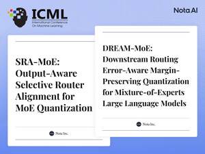 Nota AI hat zwei Beiträge zur MoE-Quantisierung für den ICML 2026 Workshop eingereicht und beweist damit seine weltweite Wettbewerbsfähigkeit bei der Optimierung groß angelegter KI-Projekte