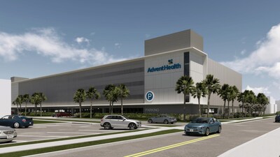 The new parking garage at AdventHealth Carrollwood is part of the planned expansion to improve campus access and support future growth in Central Hillsborough County. (Rendering: HuntonBrady) The new parking garage at AdventHealth Carrollwood is part of the planned expansion to improve campus access and support future growth in Central Hillsborough County. (Rendering: HuntonBrady)