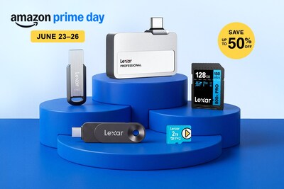 Lexar Delivers Prime Day Savings of up to 50% on Popular Memory Cards, Flash Drives, and Portable SSDs