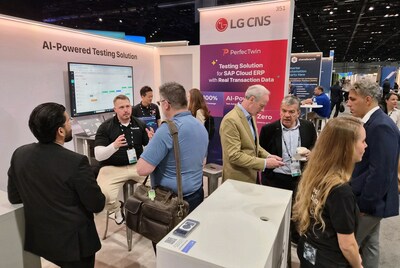 LG CNS introducing the agentic AI-based 'PerfectWin ERP Edition' at 'SAP Sapphire 2026' held in Orlando, USA