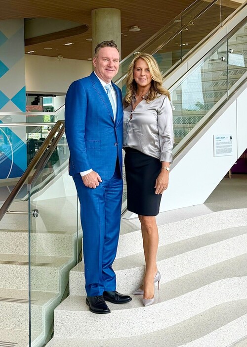 Transformational $27 million gift made in honor of Tim and Barbara Michels’ daughter Sophie, a childhood cancer survivor, will name MCW's new cancer research facility the “Medical College of Wisconsin Michels Center for Cancer Discovery.” (Pictured: Tim and Barbara Michels) Transformational $27 million gift made in honor of Tim and Barbara Michels’ daughter Sophie, a childhood cancer survivor, will name MCW's new cancer research facility the “Medical College of Wisconsin Michels Center for Cancer Discovery.” (Pictured: Tim and Barbara Michels)
