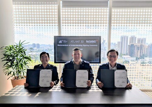 ATLANT 3D, A*STAR IMRE, and NAMIC sign an MoU to advance AI-driven materials discovery in Singapore. ATLANT 3D, A*STAR IMRE, and NAMIC sign an MoU to advance AI-driven materials discovery in Singapore.