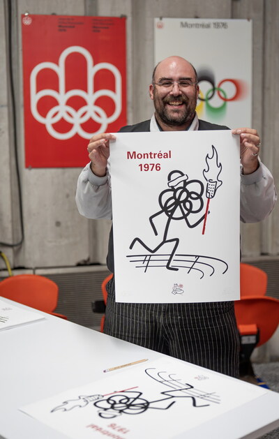 Collaboration avec l'artiste montréalais LeBicar (Groupe CNW/Société de développement et de mise en valeur du Parc olympique (SDMVPO))