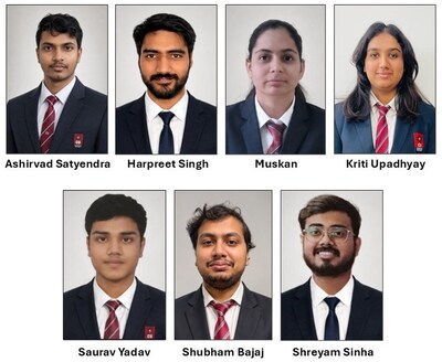 Students of Chandigarh University who earned IndiaAI Fellowship under MeitY for AI-Driven Research on Real-World Challenges