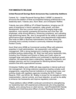 United Roosevelt Savings Bank Announces Key Leadership Additions