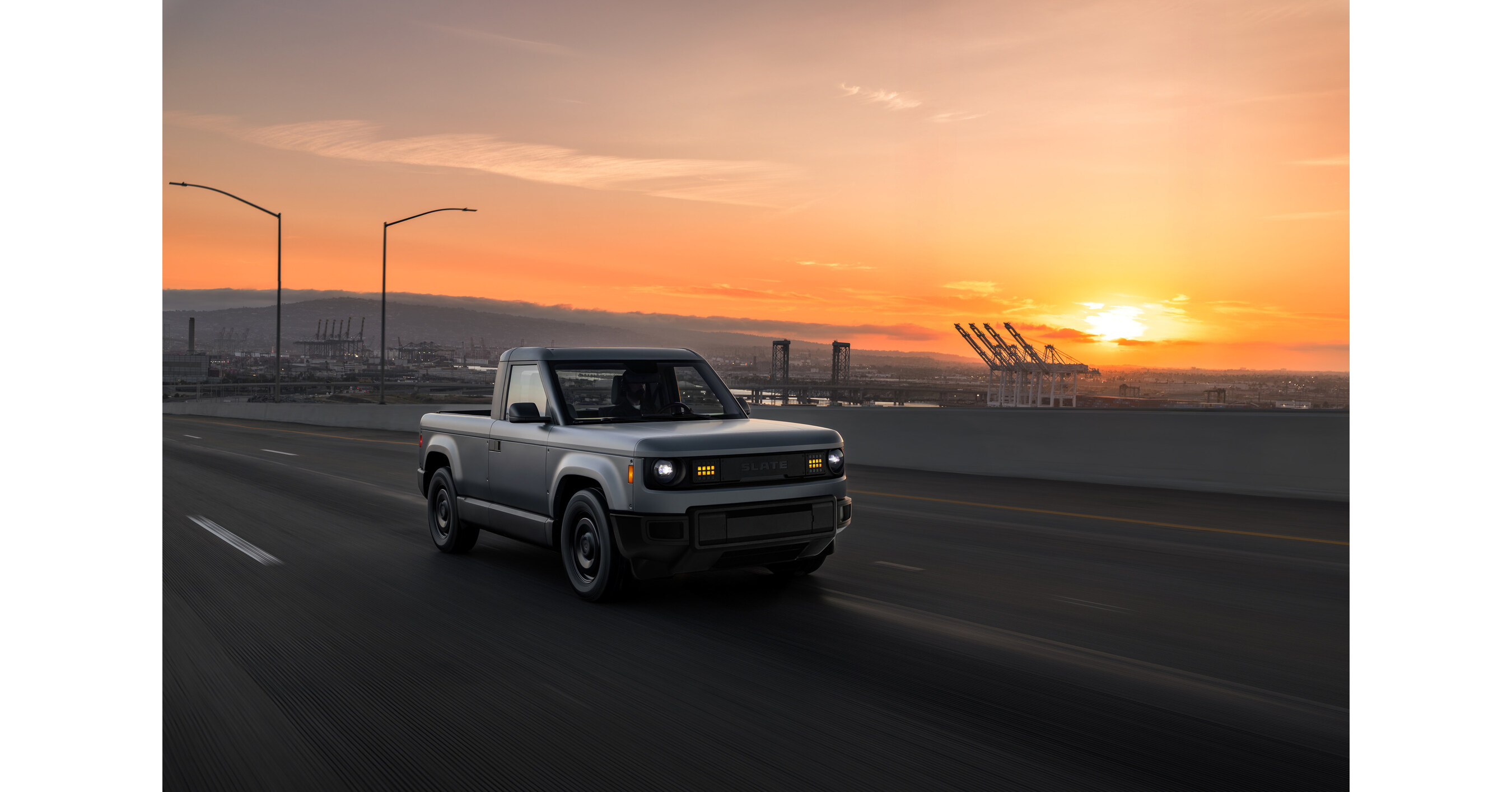 Official Slate image of the 2027 Slate Truck used for the company's preorder pricing announcement