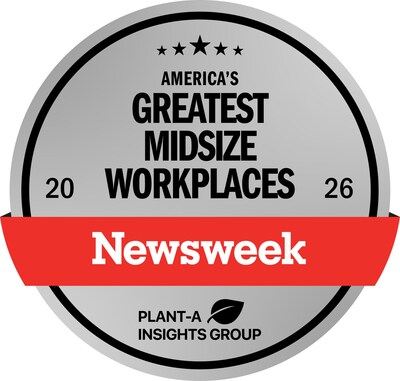 Newsweek's America’s Greatest Midsize Workplaces Recognition