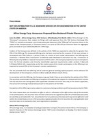 Africa Energy Corp. Announces Proposed Non-Brokered Private Placement