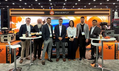 Hoverfly and KRM employees alongside Steve Walters, CEO of Hoverfly, at Xponential 2026 Hoverfly and KRM employees alongside Steve Walters, CEO of Hoverfly, at Xponential 2026