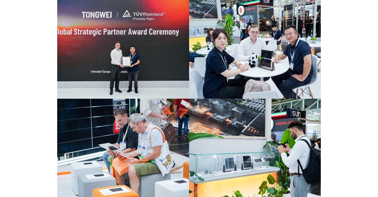 Tongwei Solar Receives T&Uuml;V Rheinland Global Strategic Partner Award, Advancing Global PV Value through TNC Cell Technologies