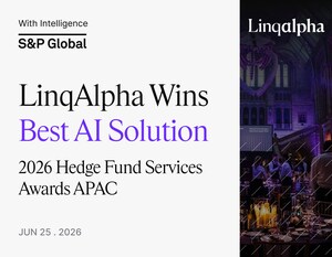 LinqAlpha Wins Best AI Solution at the 2026 Hedge Fund Services Awards