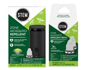 STEM™ Zone Mosquito Repellent Starter Kit and Refill Pods issues voluntary recall for manufacturing issue