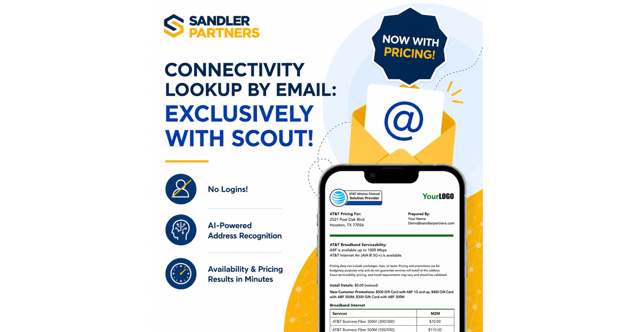 Sandler Partners Adds Pricing to SCOUT Email: An Industry-First Way to Run Connectivity Lookups from Your Inbox — GLOBAL — Aslikannih