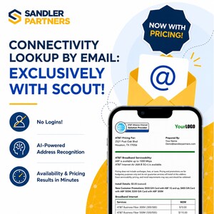 Sandler Partners Adds Pricing to SCOUT Email: An Industry-First Way to Run Connectivity Lookups from Your Inbox