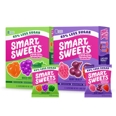 SmartSweets Fruit Flavored Snacks (CNW Group/SmartSweets)
