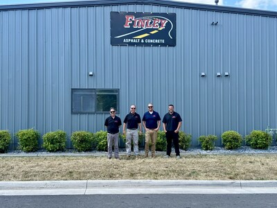 The Finley Asphalt & Concrete team gathers outside the company’s new Roanoke, Virginia office, marking an exciting milestone in Finley’s continued growth and commitment to serving customers and communities throughout the Mid-Atlantic region.