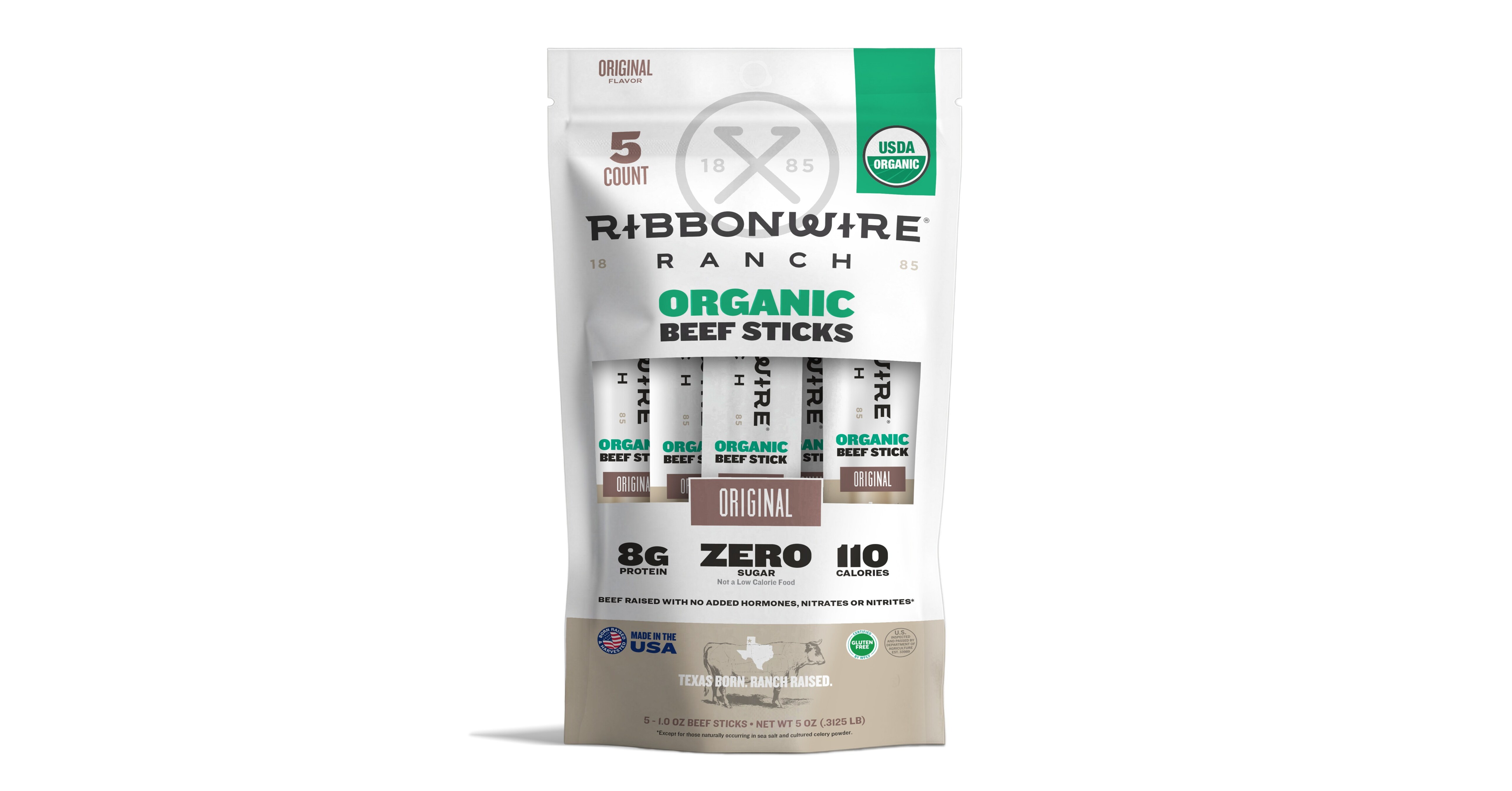 Ribbonwire Ranch Introduces 100% USDA Certified Organic Beef Stick