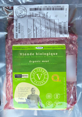 Boeuf haché maigre bio (Groupe CNW/Ministère de l'Agriculture, des Pêcheries et de l'Alimentation)