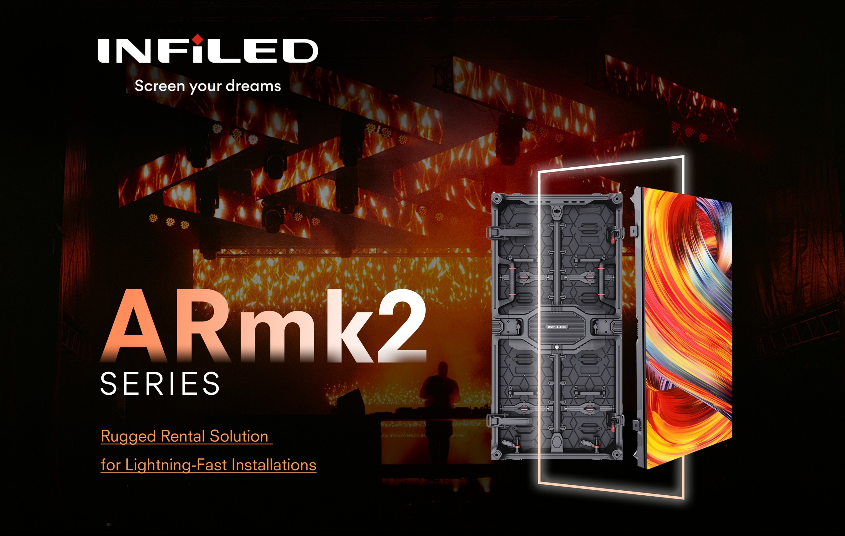 INFiLED reports ongoing projects for its ARmk2 rental LED platform