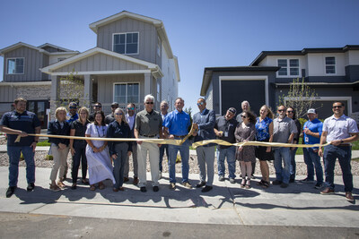 Caption: Tri Pointe Homes Colorado leadership joined members of the Firestone Board of Trustees and City leaders to celebrate and officially welcome Auburn at Cordovan to the City of Firestone.