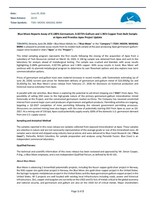 Blue Moon Reports Assay of 0.180% Germanium, 0.0273% Gallium and 1.96% Copper from Bulk Sample at Apex and Provides Apex Project Update (CNW Group/Blue Moon Metals)