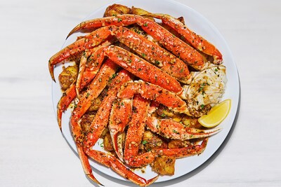 Crab Your Way featuring Bairdi crab legs in RL Signature sauce