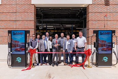 Leaders from SPOC Energy and The University of Alabama gathered to celebrate the deployment of a next-generation DC microgrid at the Alabama Mobility and Power (AMP) Center.