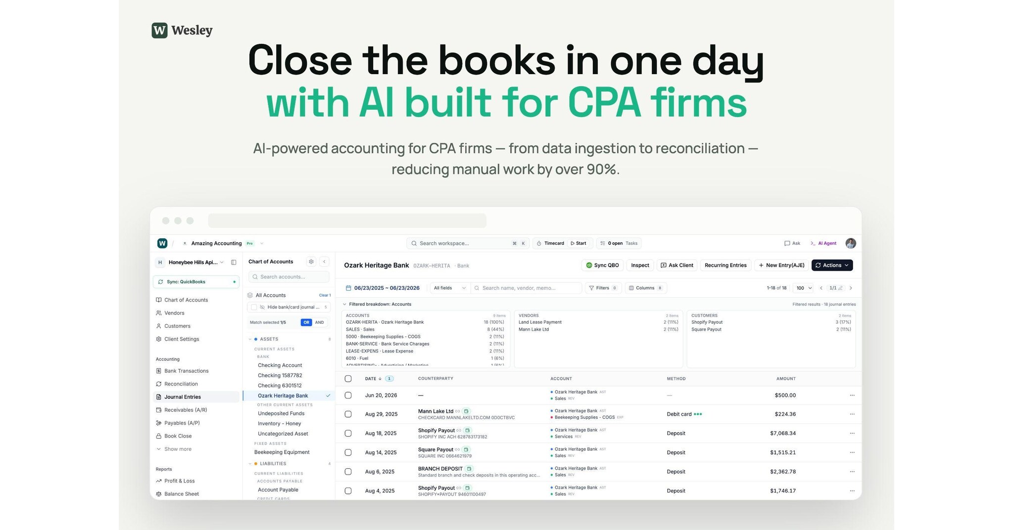 Wesley Launches AI Bookkeeping Platform for CPA Firms, Reducing Month-End Bookkeeping from Weeks to a Single Day