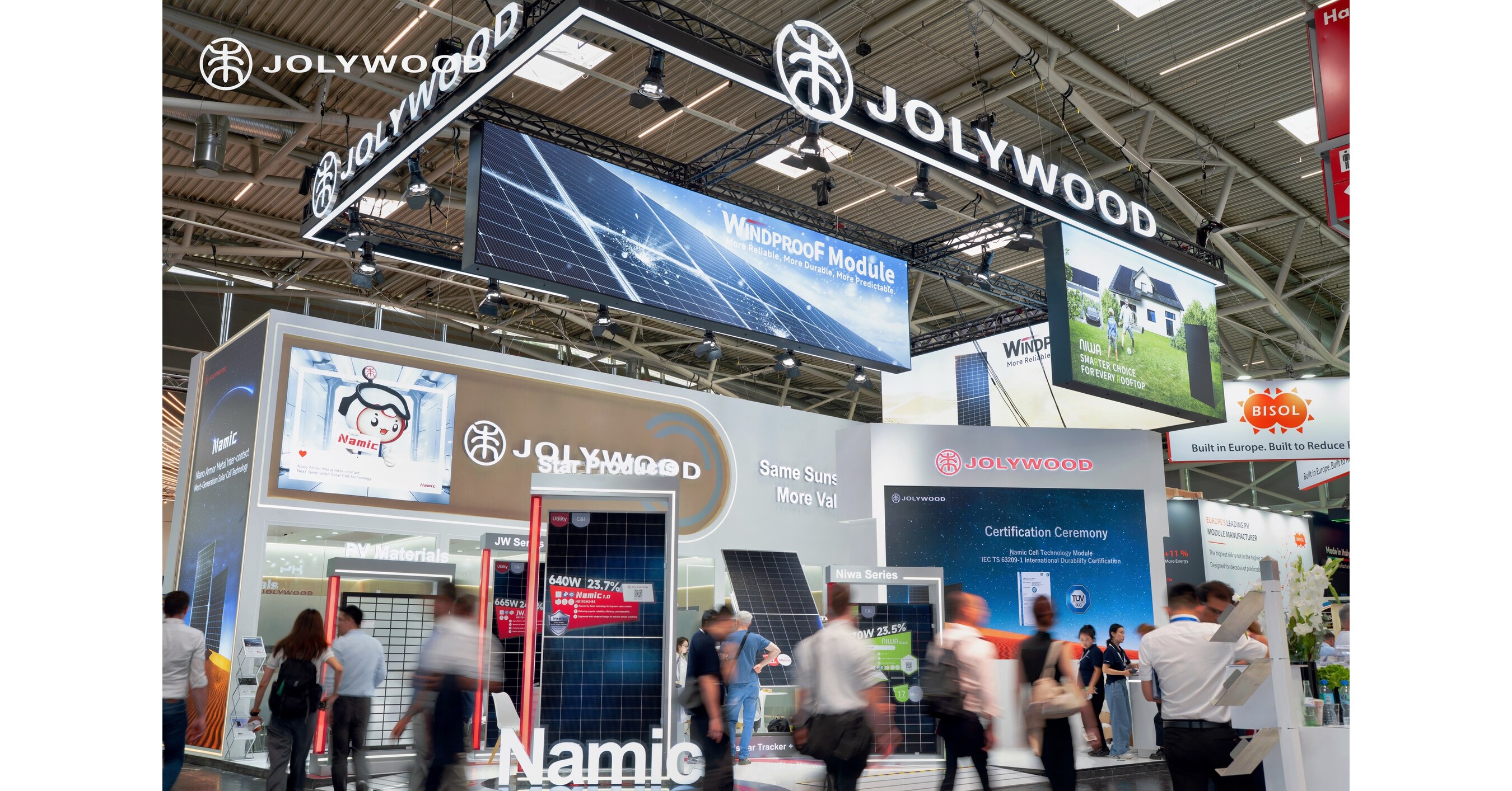 Jolywood září na veletrhu Intersolar Europe 2026 s debutující technologií Namic