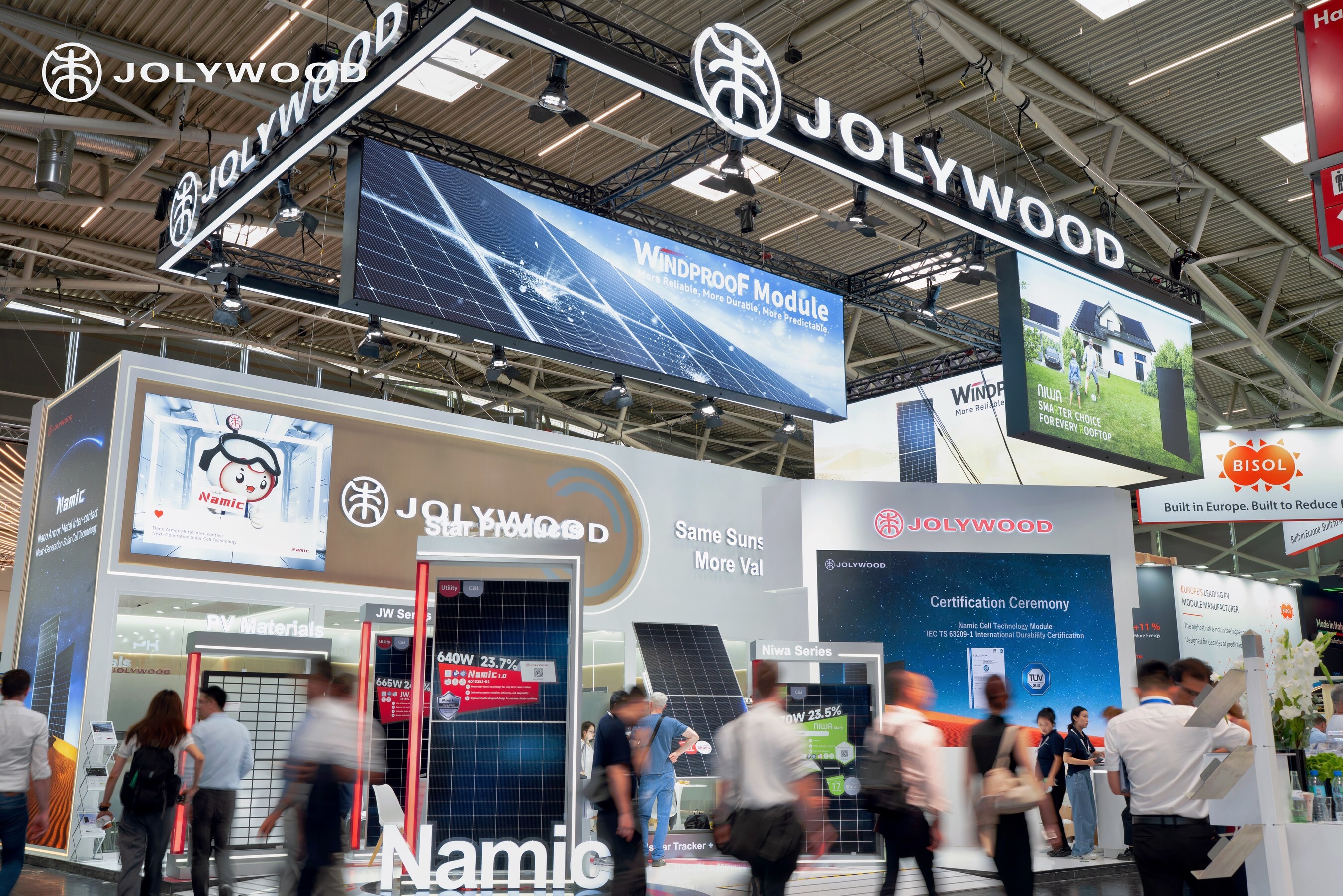 Jolywood Debuts Namic Technology in Europe, Shines at Intersolar Europe 2026
