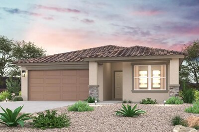 Verbena Plan Exterior Rendering | New Construction Homes in Lake Havasu City, AZ | DL Ranch by Century Complete