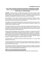 GULF COAST CRATING ACCELERATES STRATEGIC EXPANSION WITH MORE THAN 1.1 MILLION SQUARE FEET OF INDUSTRIAL ACQUISITIONS ACROSS TEXAS AND GULF COAST REGION