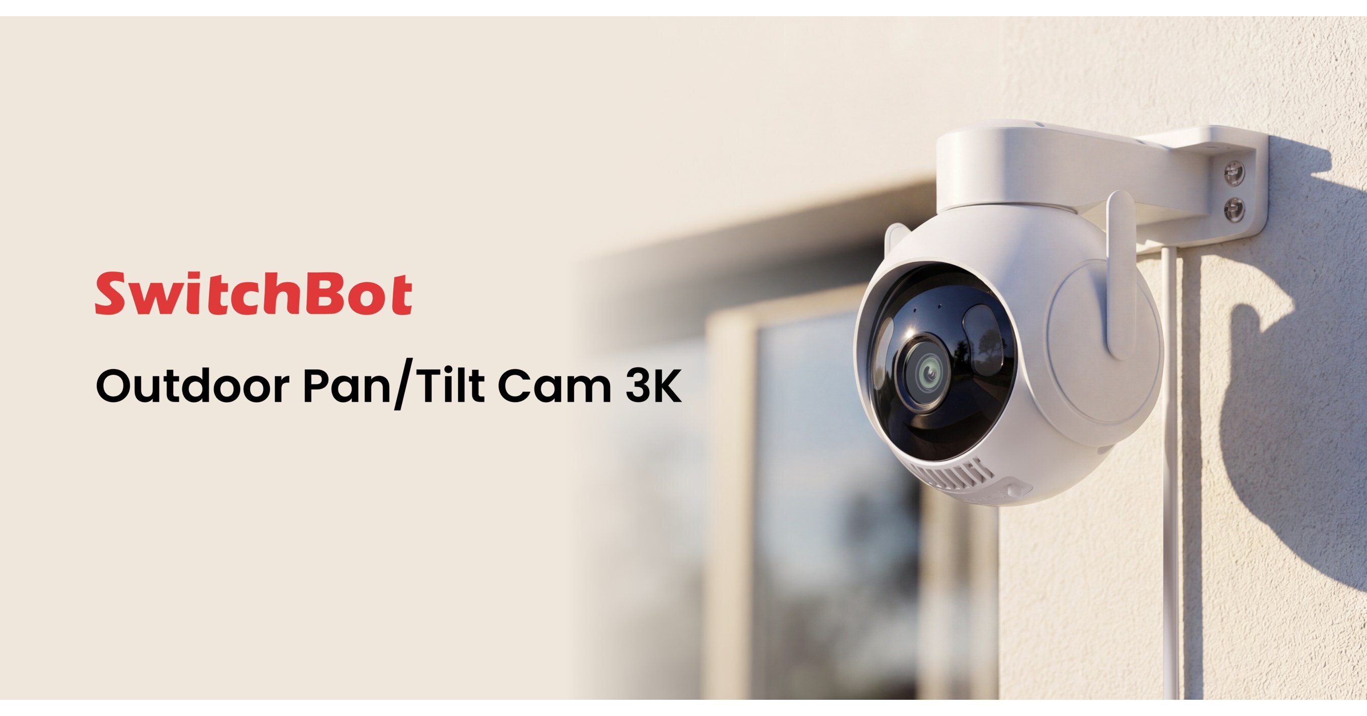 SwitchBot Outdoor Pan/Tilt Cam 3K Available in North America & the UK