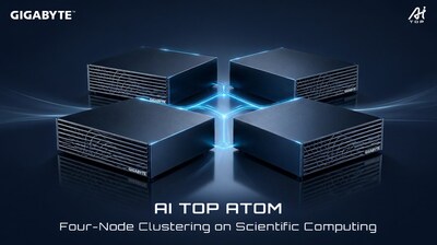 기가바이트, 과학 컴퓨팅에서 AI TOP ATOM 4노드 클러스터링 시연