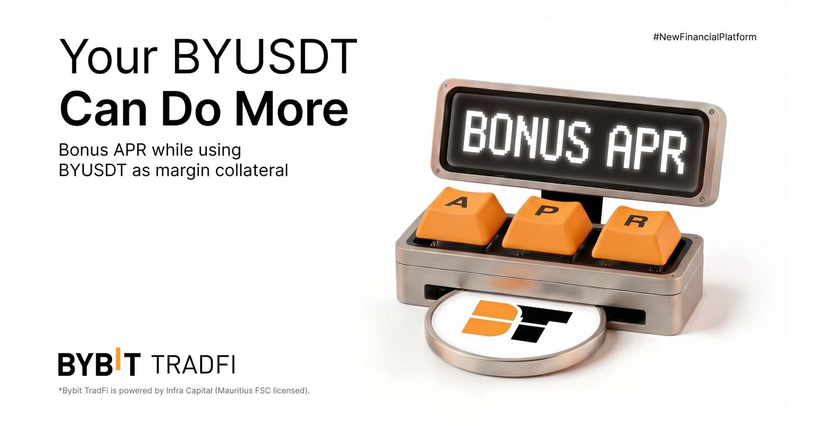 BYUSDT Now Available as Collateral on Bybit TradFi, Unlocking Dual-Yield Potential