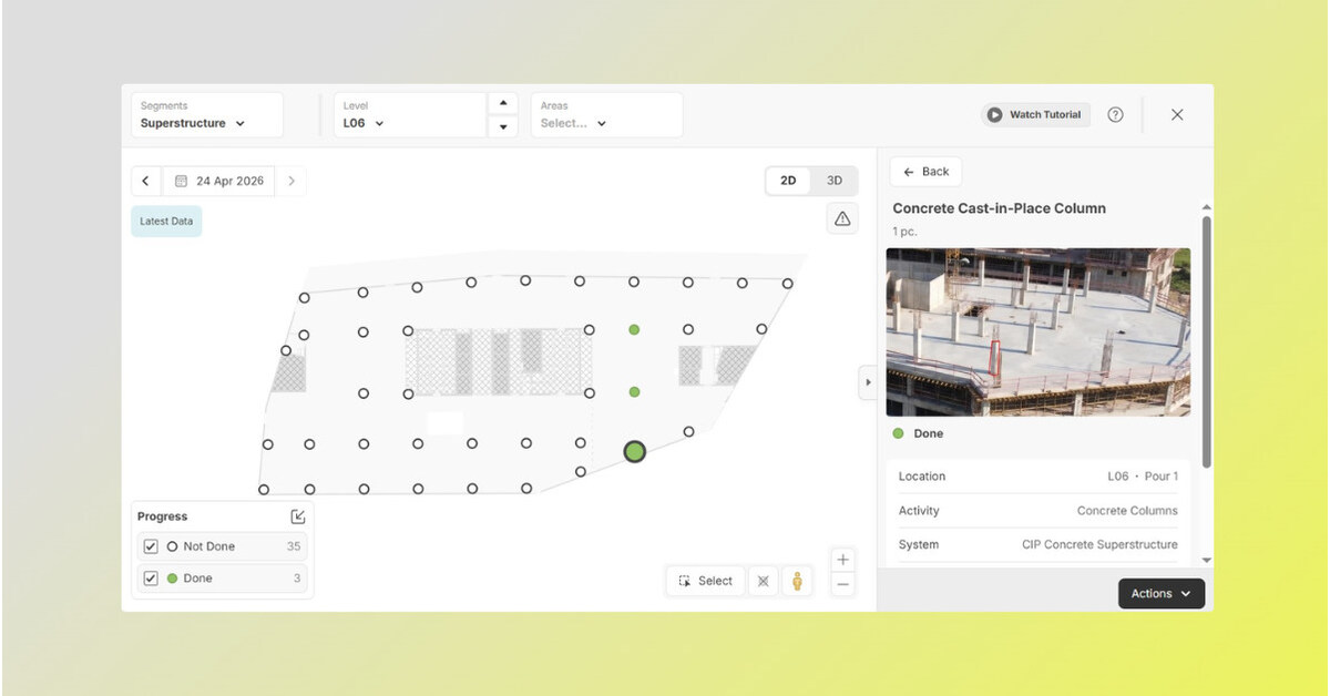 Buildots launches superstructure tracking, extending construction intelligence into the structural phase