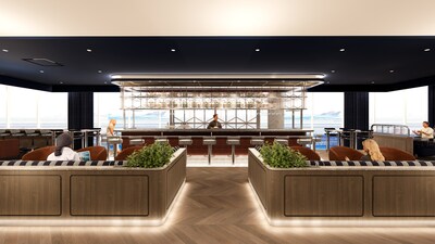 Primeiro olhar para o lounge redesenhado da British Airways em Newark (crédito: Gensler) Primeiro olhar para o lounge redesenhado da British Airways em Newark (crédito: Gensler)