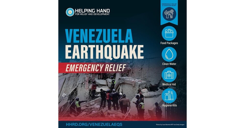 Helping Hand for Relief and Development Pledges $1 Million for Venezuela Earthquake Emergency Response