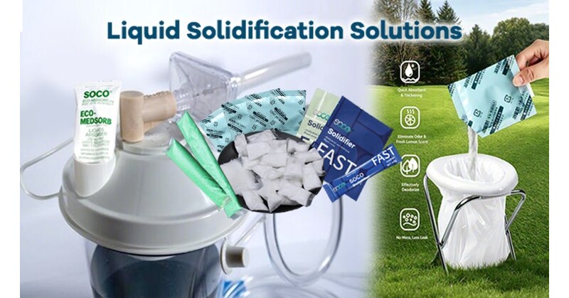 SOCO® Launches Small-Pack Solidification Solutions for Healthcare and Emergency Sanitation Applications