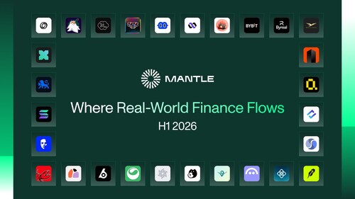 Mantle H1 2026: Building the Financial System in Full Force for Real-World Assets (PRNewsfoto/Mantle) Mantle H1 2026: Building the Financial System in Full Force for Real-World Assets (PRNewsfoto/Mantle)