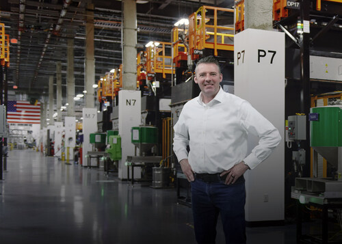 VulcanForms Executive Vice President of Mission Systems Matthew Rose at the company's VulcanOne Factory VulcanForms Executive Vice President of Mission Systems Matthew Rose at the company's VulcanOne Factory