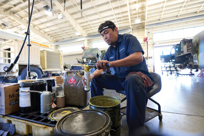 William Oyardo with Tessera performs fleet maintenance under an AbilityOne contract