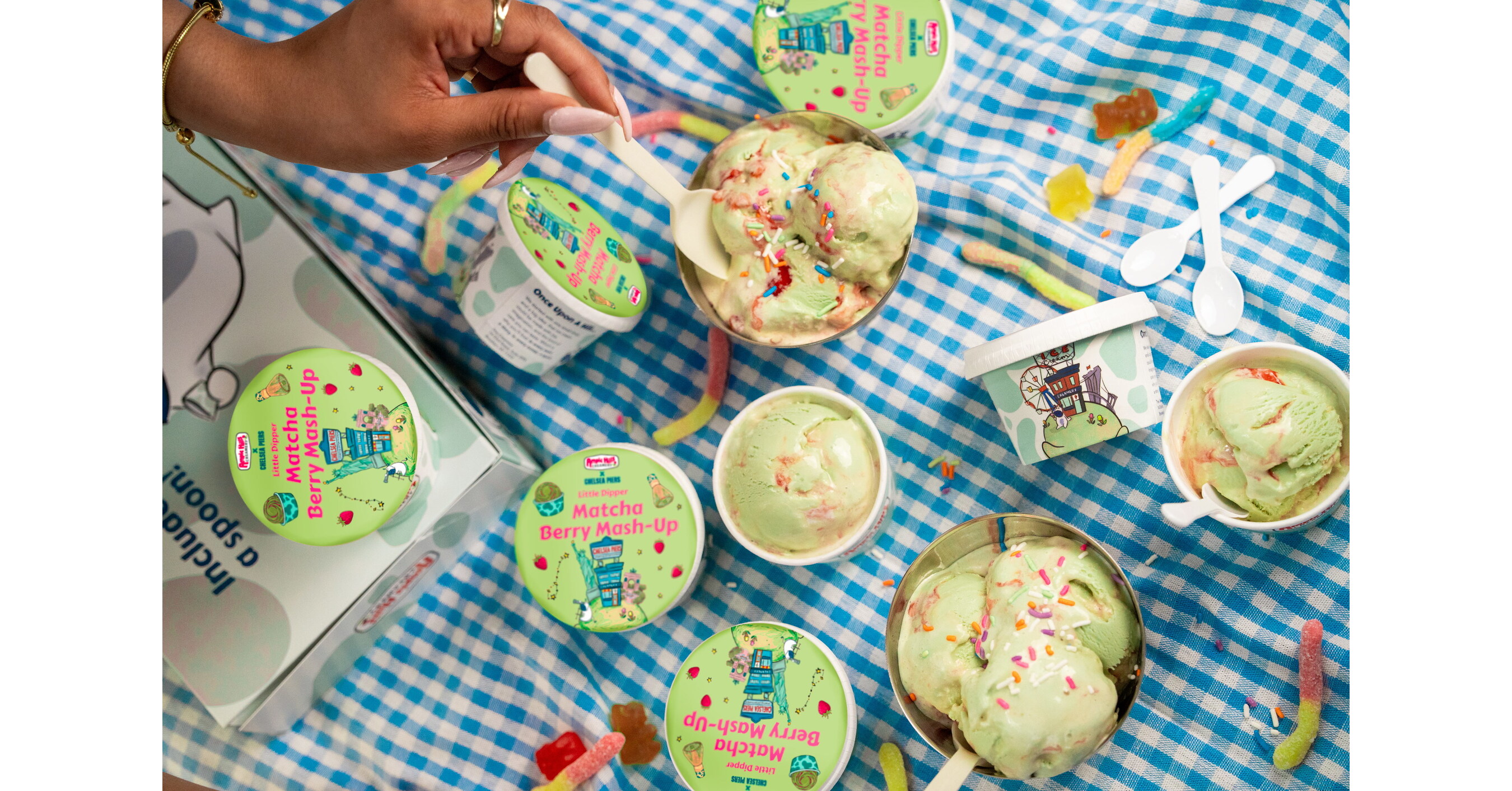CHELSEA PIERS AND AMPLE HILLS CREAMERY DEBUT LIMITED EDITION "MATCHA BERRY MASH-UP" ICE CREAM FLAVOR