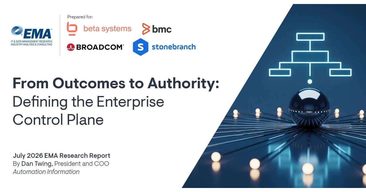 EMA Research Finds AI-Driven Operations Require an Enterprise Control Plane