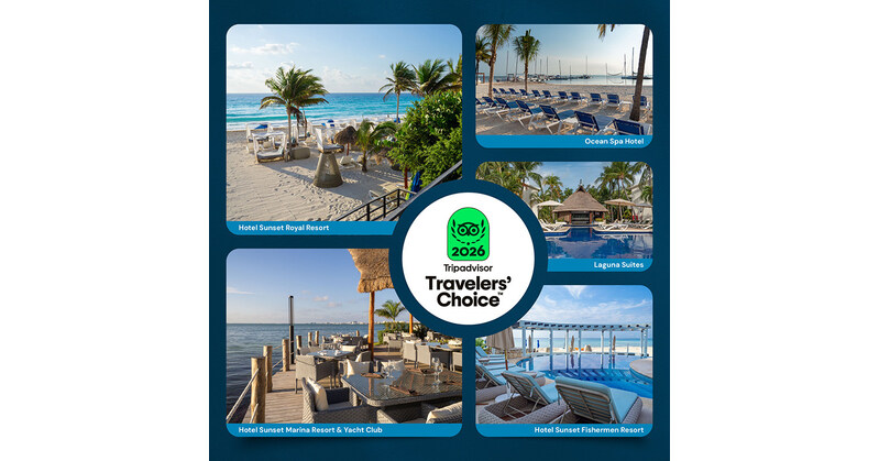 Five Sunset World Group Hotels Win TripAdvisor's 2016 Travelers' Choice Award