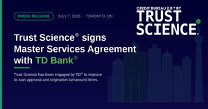 Trust Science Inc. ("Trust Science") signs Master Services Agreement with The Toronto-Dominion Bank ("TD")