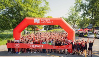 Près de 410 employé·e·s, retraité·e·s et bénévoles de la Banque Nationale ont participé à la 14e édition du Grand Tour BN. Photo : Maxime Côté, photographe (Groupe CNW/Banque Nationale du Canada)