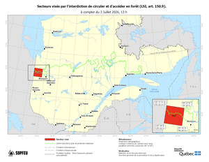 Forest fires - Prohibition of access to and traffic in forests