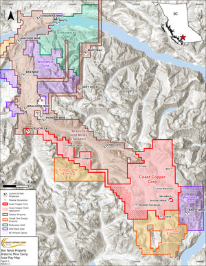 Coast Copper Continues Non-Core Asset Monetization Strategy Through Sale of Ben Nevis Property to Talisker Resources