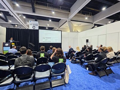Participants attend a Dx&Vx corporate presentation at BIO USA. Participants attend a Dx&Vx corporate presentation at BIO USA.